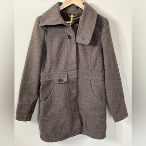 Lole Tweed Brown Herringbone Jacket Size Medium 8-10